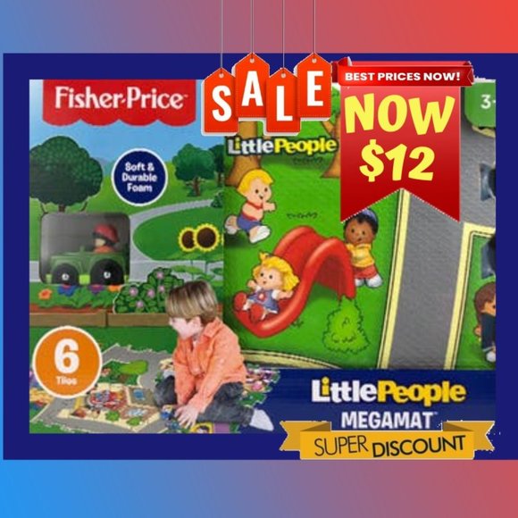 Fisher Price Other - Fisher Price Little People JamN' 6 piece floor mat